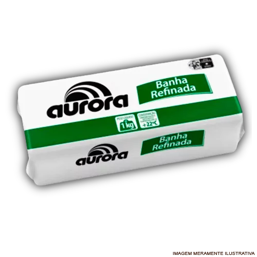 Banha de Porco Aurora 1kg
